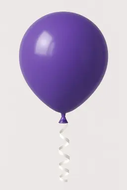 بالون بنفسجي داكن