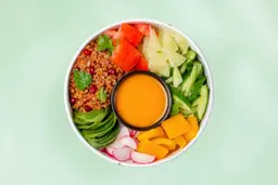 Spicy Bulgur With Chicken & Pomelo