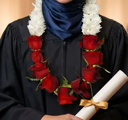 Congratulatory Magic A Natural Rose Necklace