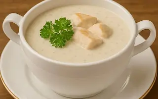 شوربة كريمة دجاج