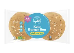 الحطب خبز برجر كيتو 2حبه