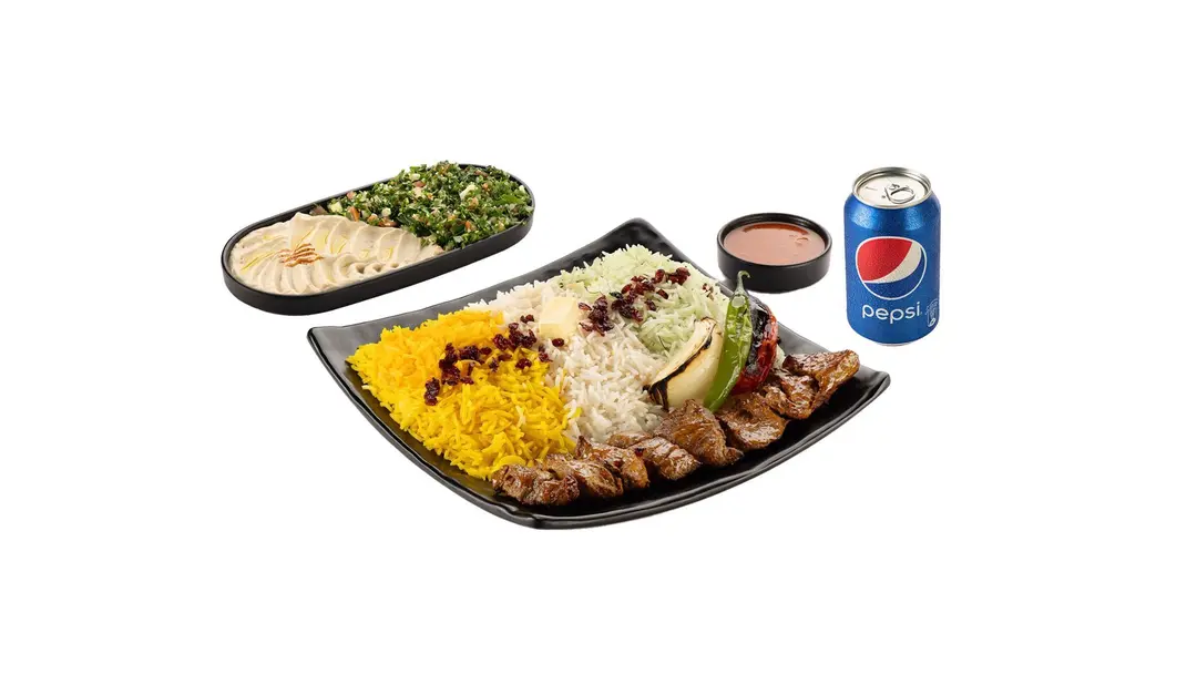 وجبة  شيشليك ( اوصال لحم )