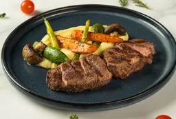 Tenderloin steak with mushroom sauce