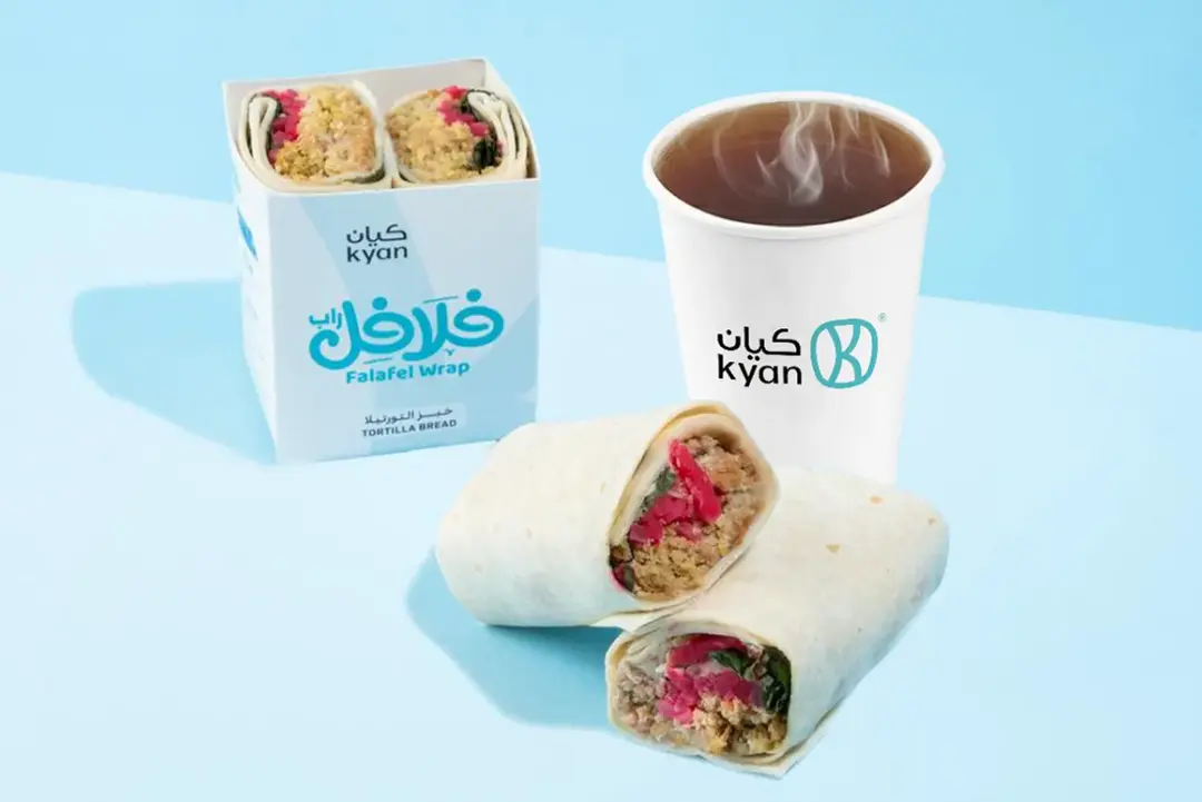 فلافل راب + شاي عادي