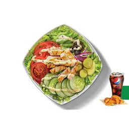 Chicken Guacamole Salad Meal
