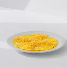 Fried Eggs with Cheddar Cheese