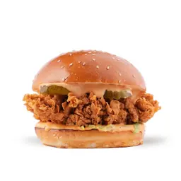 Hamburgini Fried Chicken Sandwich.