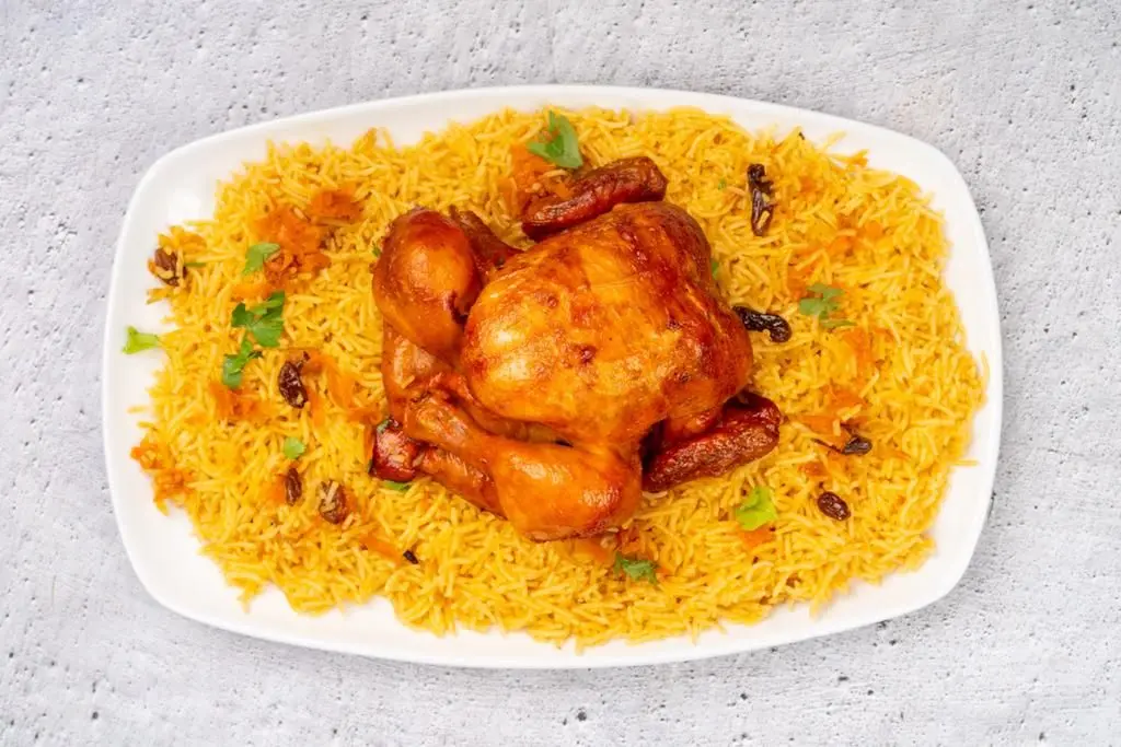 حبة شواية مع الرز