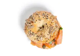 Bagel with Cream Cheese & Salmon