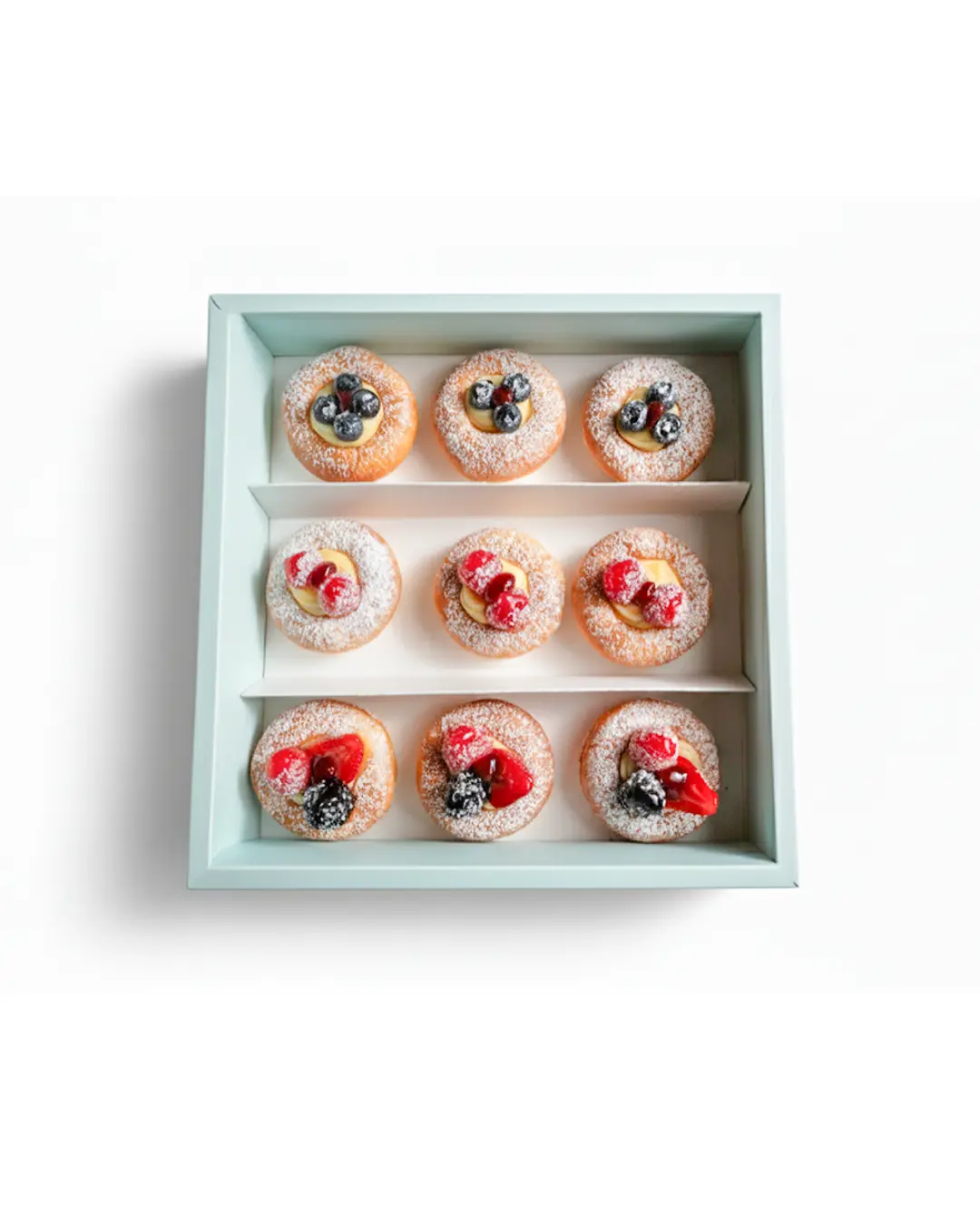 Brioche box, fresh and delicious