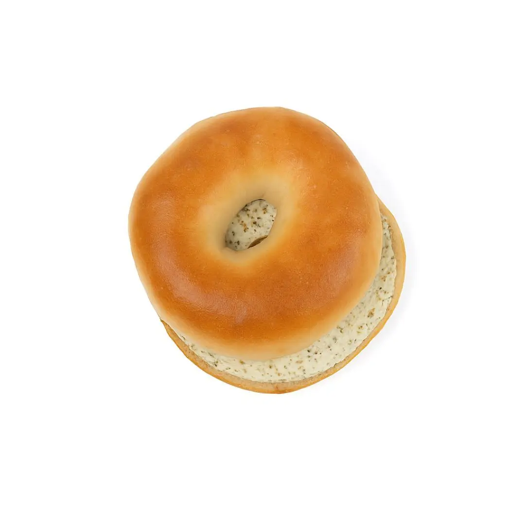 بيغل لبنة كريمية بالزعتر