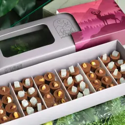 شوكولاتة بلجيكي بالحلقوم والفستق