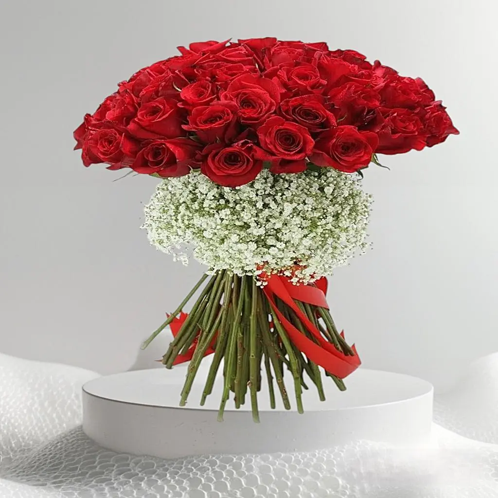 50 Red Roses Bouquet