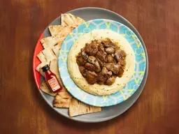 Hummus With Chicken Liver And Peridrizzle