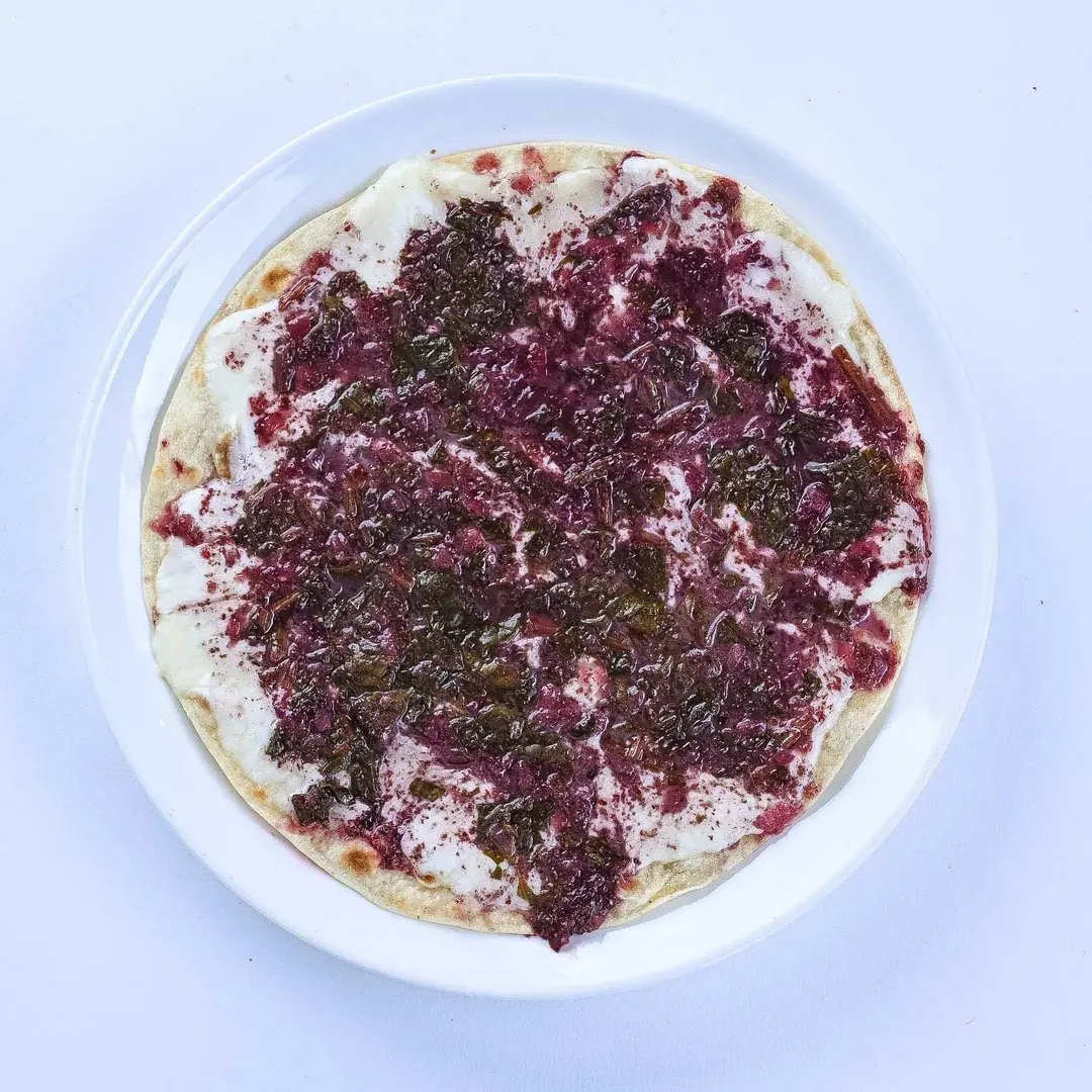 Spinach & Cheese Mana’eesh (Saj)