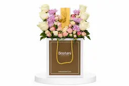 Chocolate gardener with roses