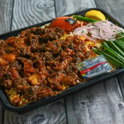 Fried Meat Tikka with Rice
