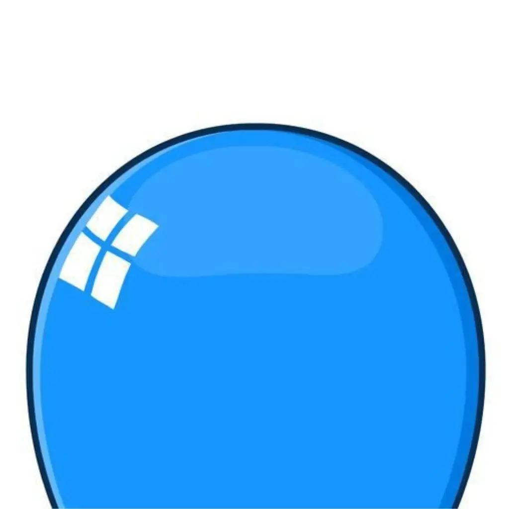 Blue Helium Balloon