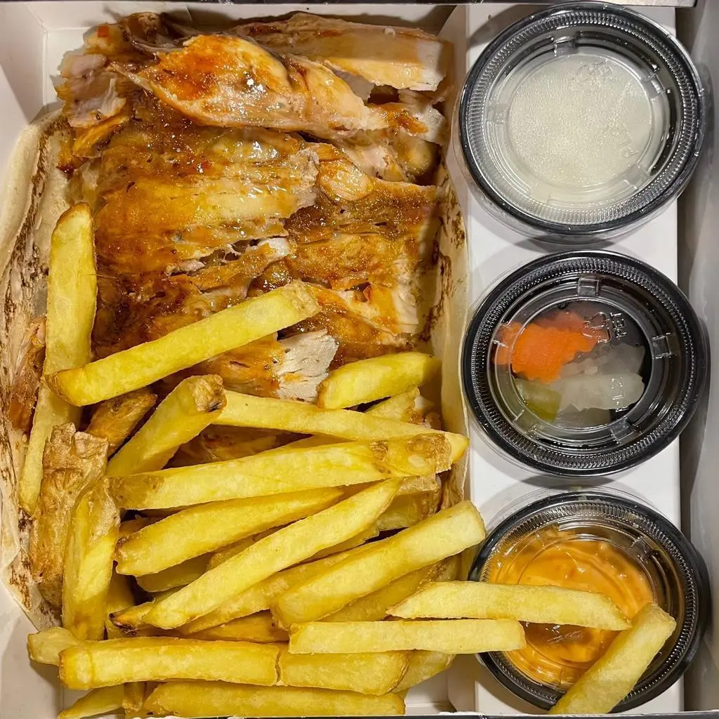 Chicken shawarma plate