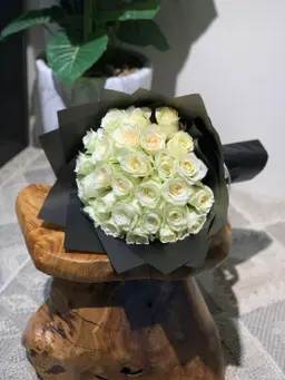 White rose bouquet