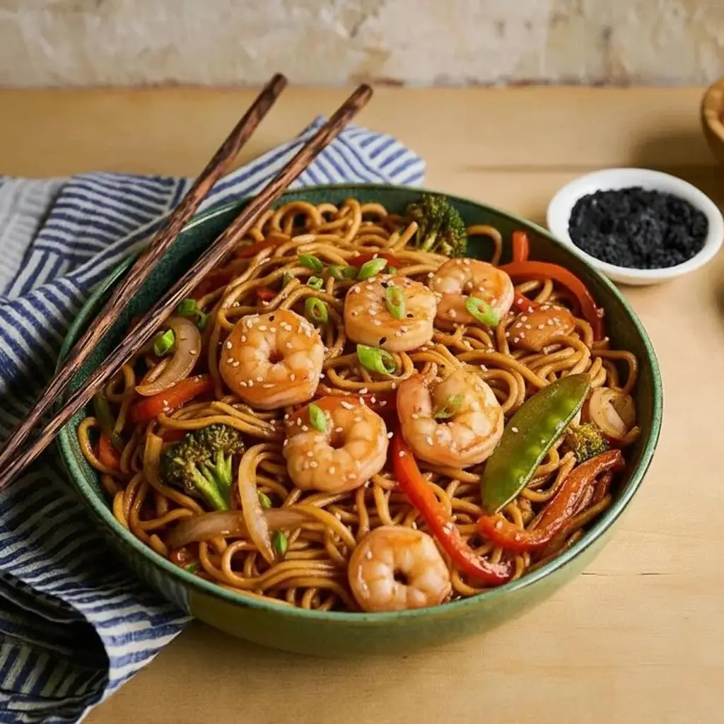 Fried Noodles with Shrimp