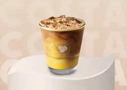 لاتيه إسباني بالزعفران بارد