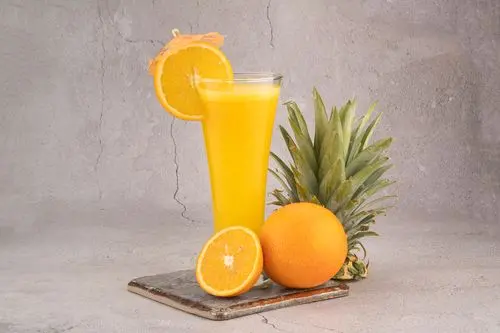 Pineapple with orange