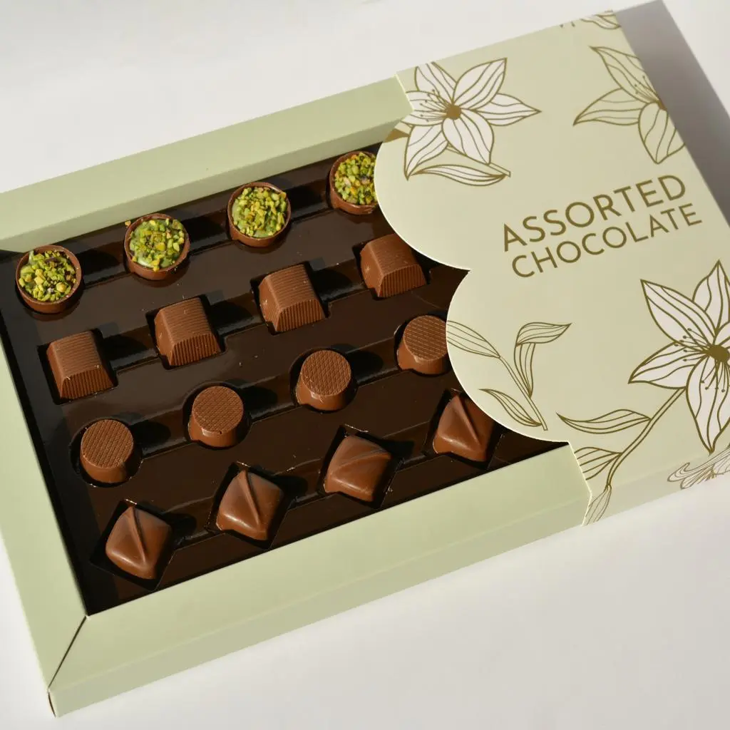 Belgian Chocolate Box with Assorted Fillings 9