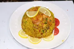 Rice with Meat, Shrimp, and Chicken