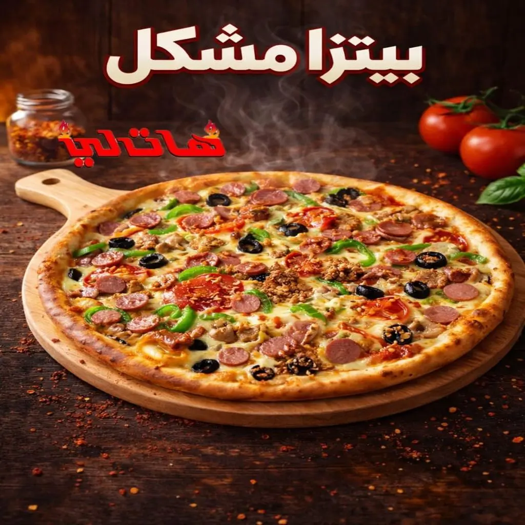 بيتزا مشكل