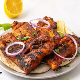 دجاج على الفحم سادة