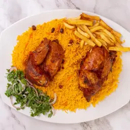 Grilled Chicken with Pulao Rice with Salad