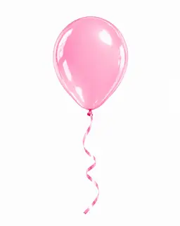 Pink Helium Balloon