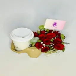 Coffee with Baby Rose and Eucalyptus