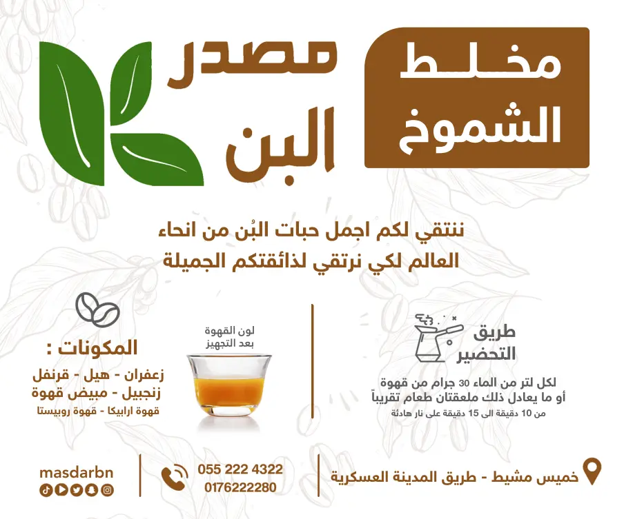 Source of coffee Blending Al-Shamukh