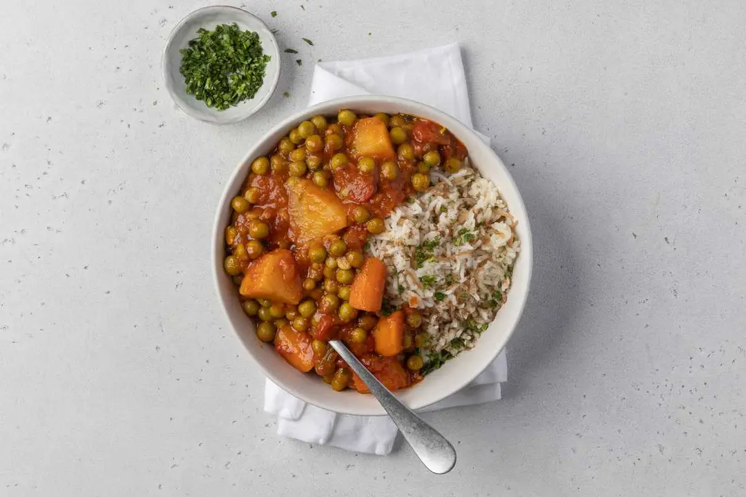 Vegetarian Bazella & Rice