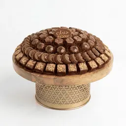 U13 Open Round Wooden Stand Tray
