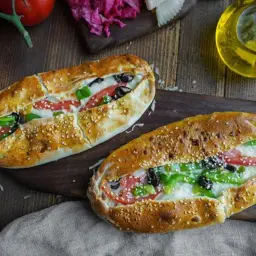 لبنة بالخضار