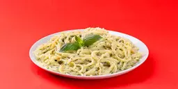Creamy Pesto Spaghetti