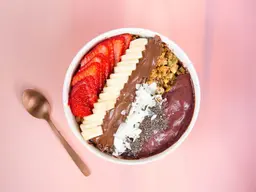 Nutella Banana Strawberries Acai Bowl