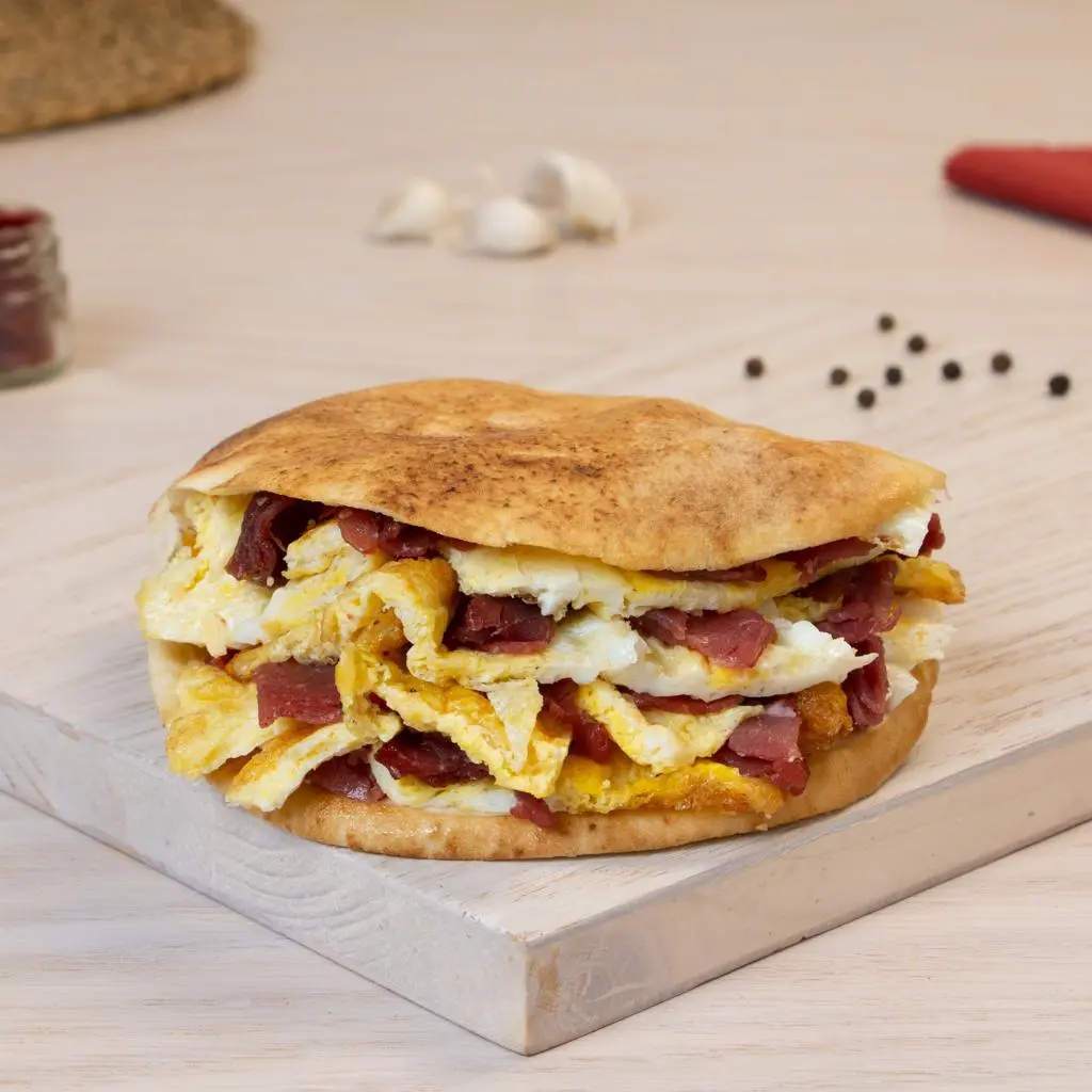 Egg with Pastrami Sandwich