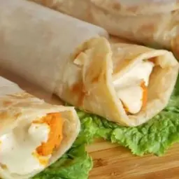 Chicken Reshmi Kebab Garlic Mayo Roll