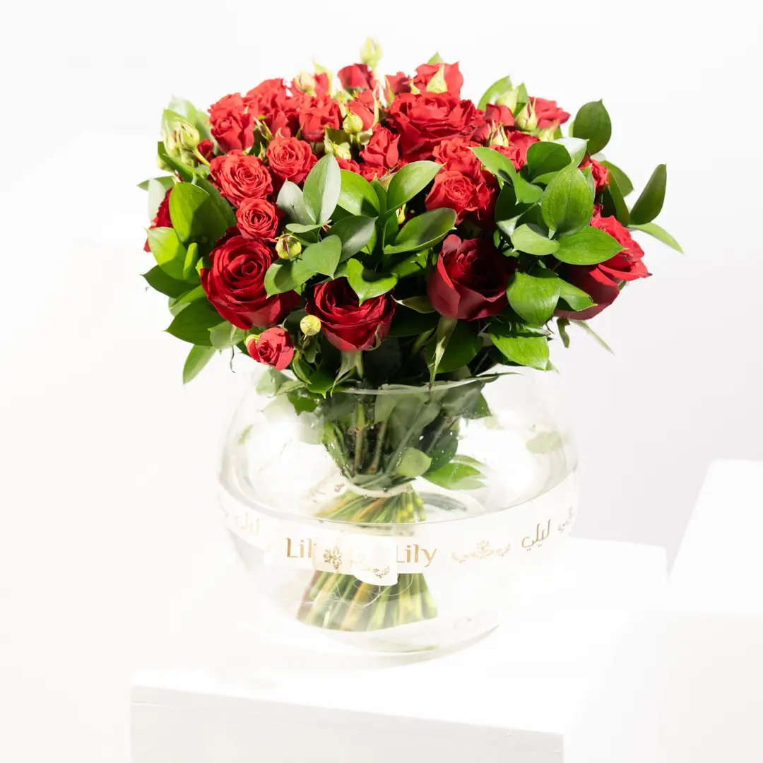 Share Love in Round Vase