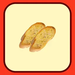 خبز بالثوم (قطعتين)