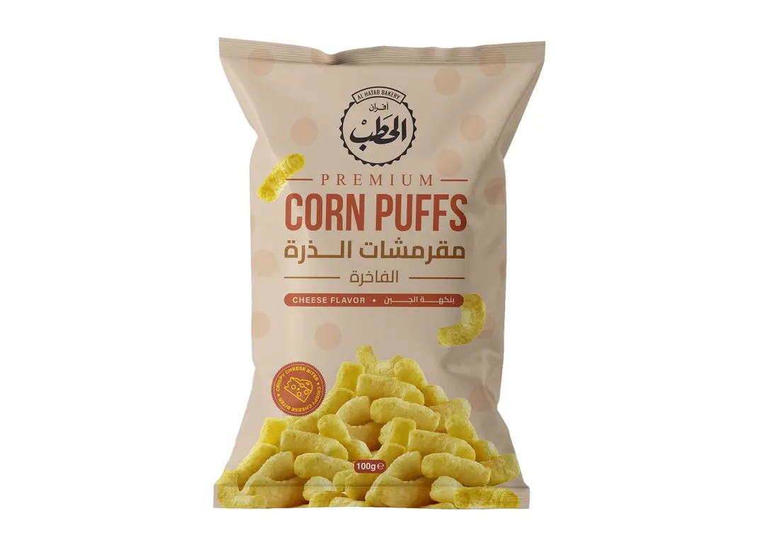 ALHATAB CORN PUFFS CHEESE 100G