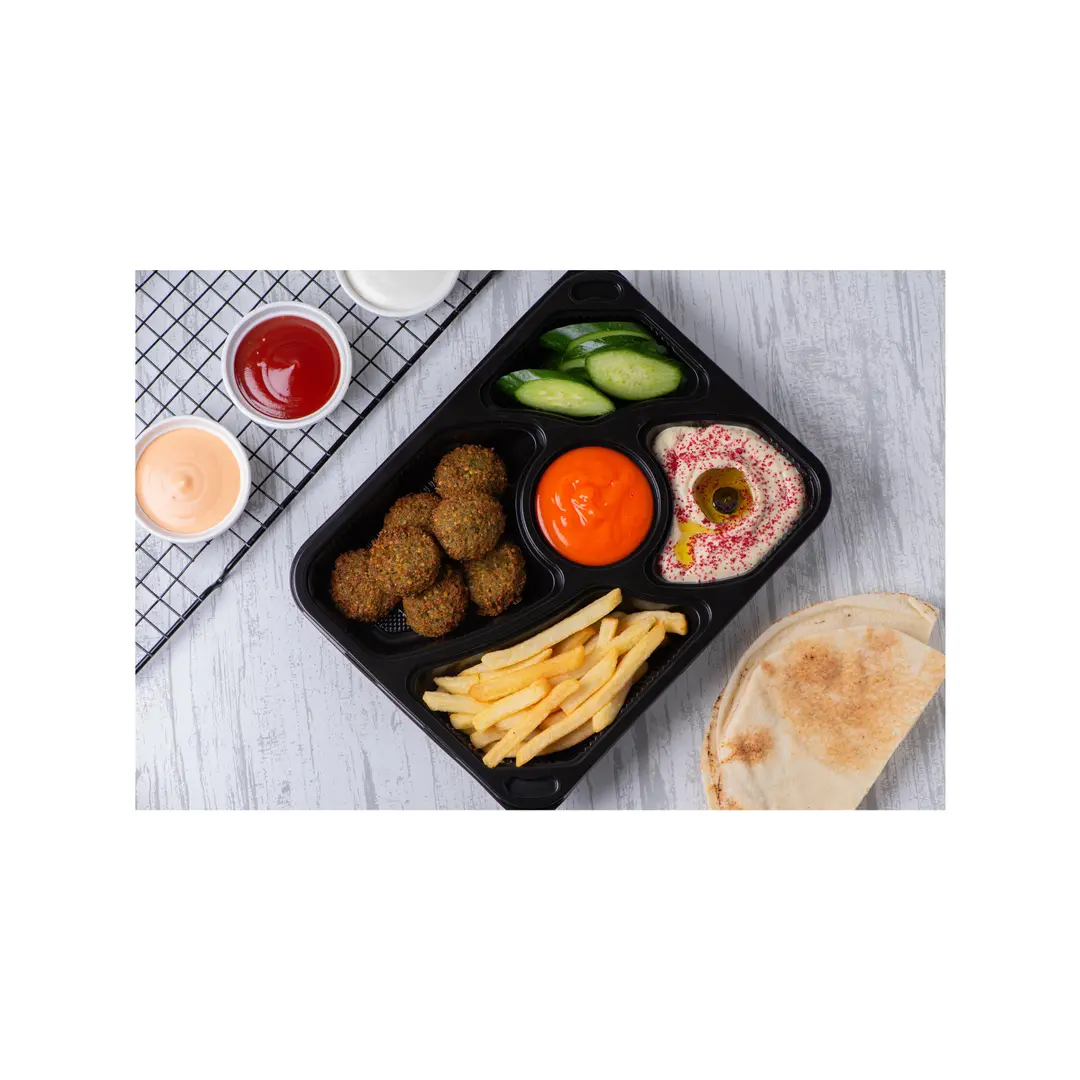 Mixed falafel plate