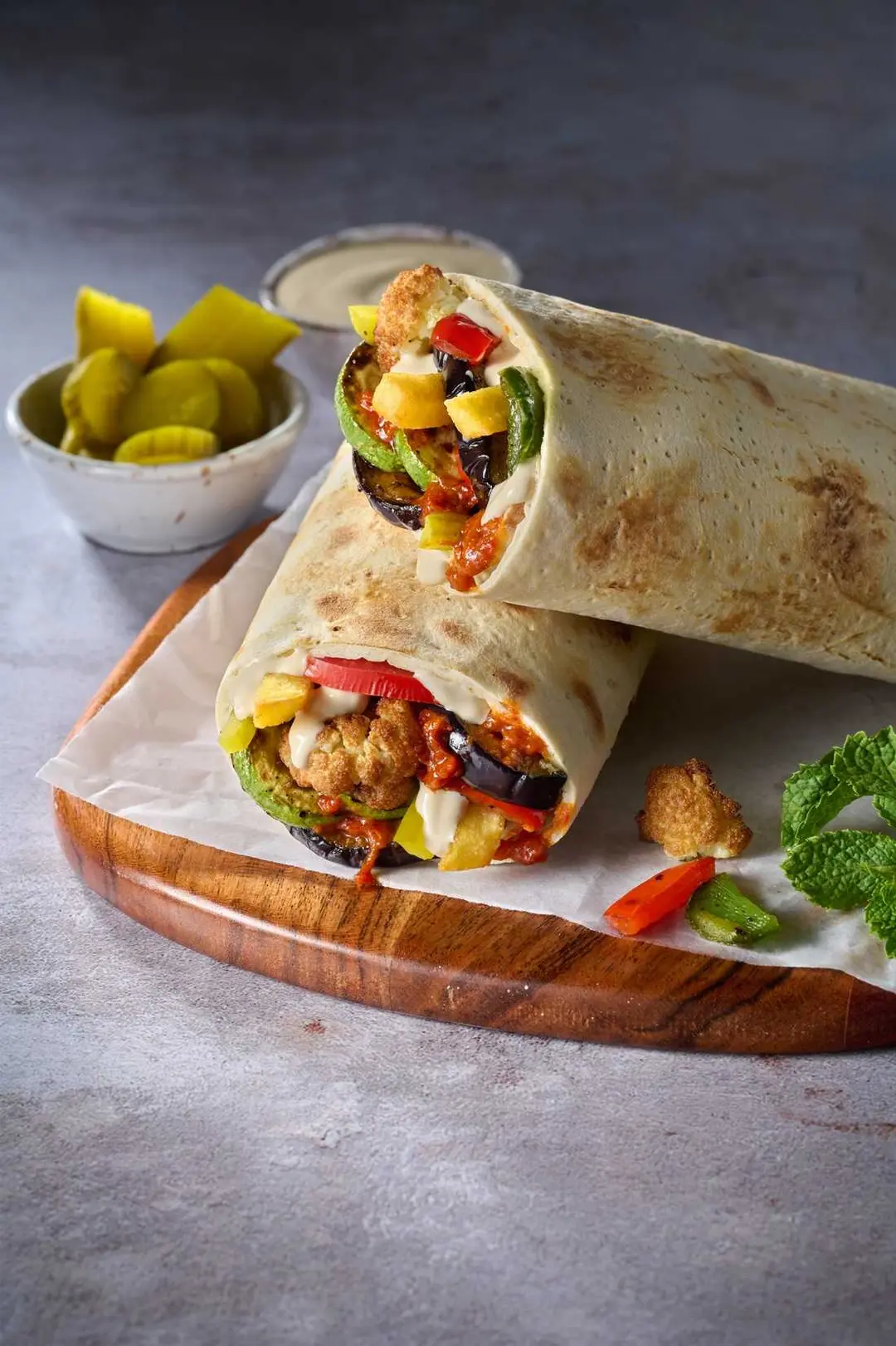 Flaming Vegetarian Wrap