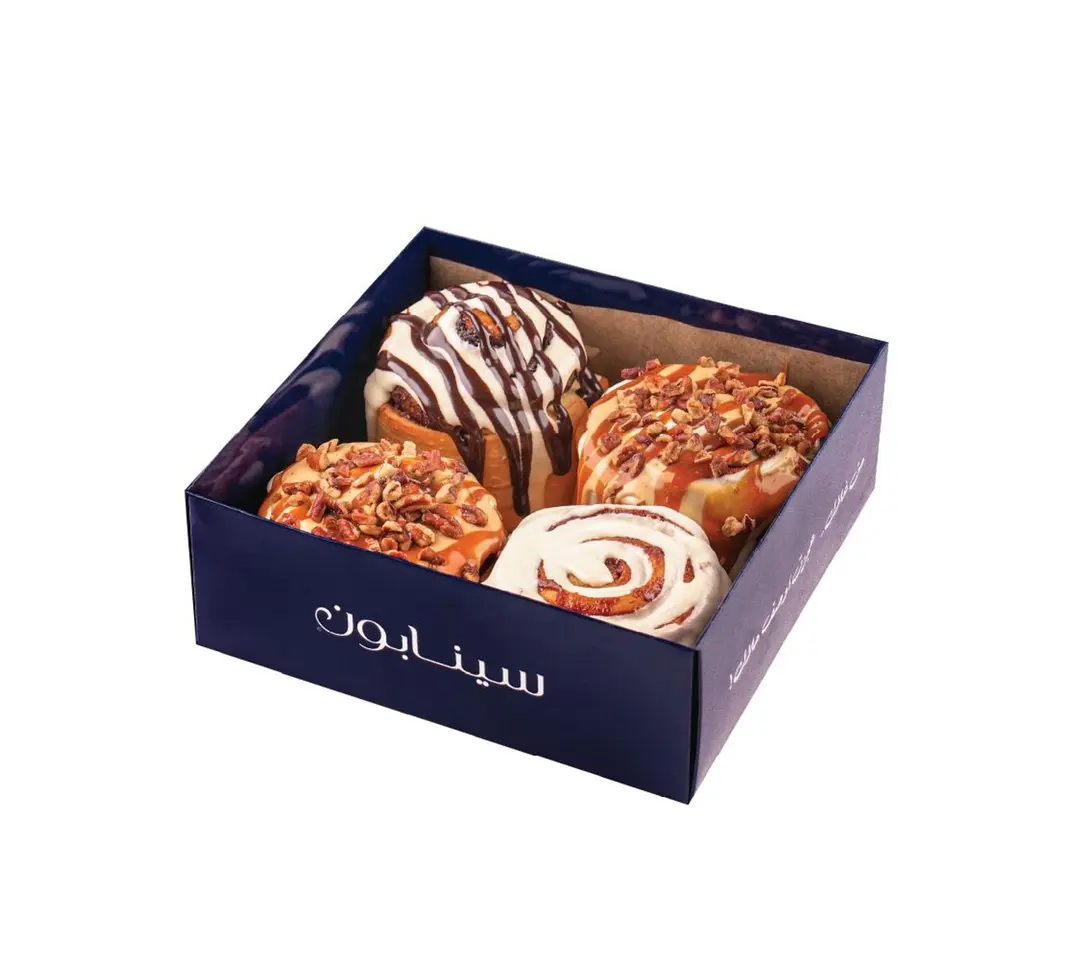 4PCs Assorted (1 CINNABON _ 2 PECAN BON _ 1 CHOCOBON )