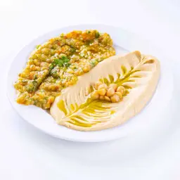حمص مع بابا غنوج (صحن)