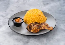 ربع حبة فروج مع الرز
